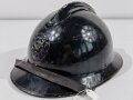 Belgien 2.Weltkrieg, Stahlhelm Modell 1926 für Angehörige der Polizei ( schwarz lackiert )