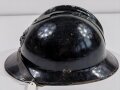 Belgien 2.Weltkrieg, Stahlhelm Modell 1926 für Angehörige der Polizei ( schwarz lackiert )