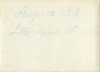 Aufnahme eines Beobachters des Feldfliegerabteilung 24. (XIX. Armeekorps), Lille, April 1915, 6,5 x 9 cm