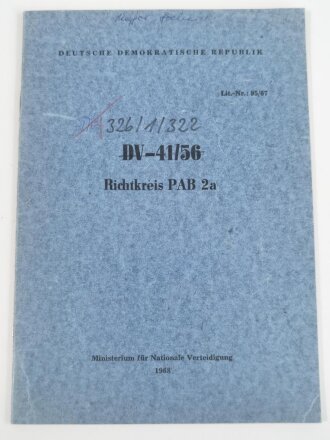 Nationale Volksarmee der DDR, Dienstvorschrift...