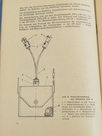 Nationale Volksarmee der DDR, Dienstvorschrift "DV-41/56 Richtkreis PAB 2a" datiert 1968 mit 32 Seiten