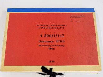 Nationale Volksarmee der DDR, Dienstvorschrift "A 326/1/147 Startrampe 9P129, Beschreibung und Nutzung, Bilder" datiert 1989. Nicht auf Vollständigkeit geprüft