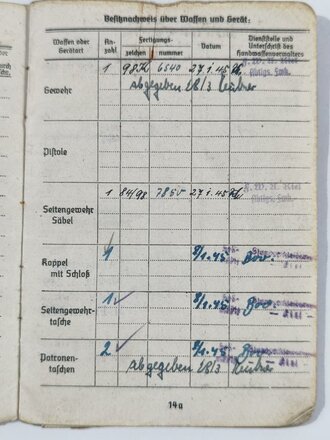 Kriegsgefangenschaft, Soldbuch eines Angehörigen der Kriegsmarine mit Royal Navy Identity Card, Dienst- und Führungszeugnis aus dem Deutschen Minenräumdienst sowie "Certificate of Discharge" aus engl. Kriegsgefangenschaft 1947 etc., ca. DIN A5, gebraucht