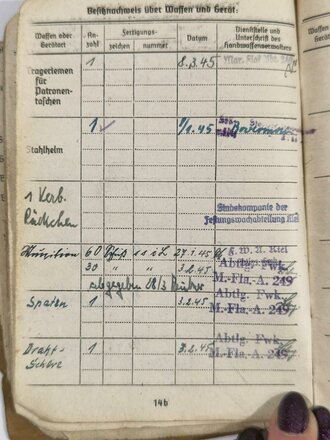 Kriegsgefangenschaft, Soldbuch eines Angehörigen der Kriegsmarine mit Royal Navy Identity Card, Dienst- und Führungszeugnis aus dem Deutschen Minenräumdienst sowie "Certificate of Discharge" aus engl. Kriegsgefangenschaft 1947 etc., ca. DIN A5, gebraucht