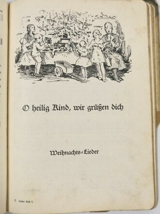 "Unser Lied" Singebuch für Schule und Leben, Erster und Zweiter Teil, jeweils stärker gebraucht