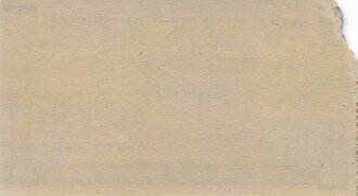 DAF/KdF, Zuschlagkarte zum Opern- und Operettenabend, Gau Württemberg-Hohenzollern, Kreisdienststelle Tübingen, 3. Dezember 1940, 6,5 x 11,5