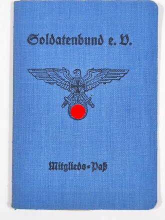 Mitglieds-Paß "Soldatenbund e.V.", mit...