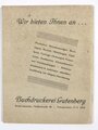 "Anschriften-Verzeichnis des Waffenringes Deutscher Pioniere e.V.", Stempel "Verein d. Pioniere u. Verkehrstruppen Darmstadt", 64 Seiten, Berlin Spandau 1936, 12 x 15,5 cm, guter Zustand