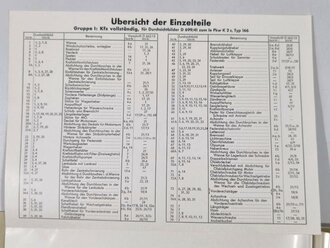 KOPIE/REPRODUKTION Volkswagen Bildermappe "Leichter Personenkraftwagen K2s - Volkswagen Typ 7 (166) Schwimmfähig - Transartbilder", VW-Kundendienst, 8 Bilder und Datenblatt (leicht eingerissen), 24.9. 1943, 22 x31 cm, guter Zustand