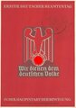 Ansichtskarte "Erster deutscher Beamtentag in der Hauptstadt der Bewegung 1937" Gelaufen, Abgeschlagen Obersalzberg
