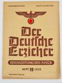 NSLB "Der Deutsche Erzieher", Gau Hessen-Nassau, Seite 401-432, Heft 19, 1939, 23 x 31 cm, gebraucht