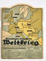 Lehrmittel "Die wichtigsten Ereignisse im Weltkrieg 1914-1918", Lindner Berlin/Ratibor, 1930er Jahre, 12 x 16 cm, guter Zustand
