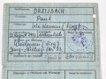 Nachkrieg, Personalausweis für die Britische Zone, Weidenau (Kreis Siegen), gebraucht