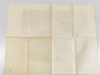 Landkarte Frankreich, "H 50 Laon", Sonderausgabe! Nur für den Dienstgebrauch, 1:300.000, datiert 1.3.1940, 50 x 64 cm, guter Zustand, gefaltet