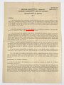 Nachkrieg 1945, Militärregierung Deutschland "Allgemeine Anweisungen an Richter No. 1", zweisprachiges Faltblatt (Dt./Eng.), DIN A4, gefaltet