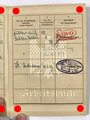 Arbeitsbuch einer Mitarbeiterin der "Flugwerke Saarpfalz/Speyer", bis 31. März 1945, guter Zustand