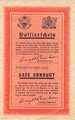 U.S.A./Großbritannien WWII, Flugblatt als Passierschein/Safe Conduct, Flugblatt ZG 61 K, Einsatzzeit: 1944, 13,5 x 21,5 cm, gebraucht