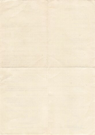 Luftkrieg, Beschlagnahmeschein/Beschlagnahmebescheid "Unterbringung von Bombengeschädigten", Gemeindeverwaltung der Hansestadt Hamburg, 29. Januar 1943, DIN A4, gefaltet