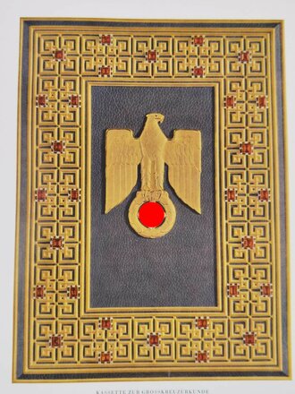 Ritterkreuzmappen auf S. 248-255, in: "Die Kunst im Deutschen Reich", 6. Jahrgang/Folge 10, Ausgabe B, Oktober 1942, 36 x 38 cm, gebraucht