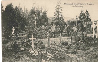 Ansichtskarte "Massengrab von 520 tapferen Kriegern in Montmedy"