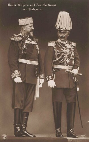 Ansichtskarte "Kaiser Wilhelm und Bar Ferdinand von Bulgarien"