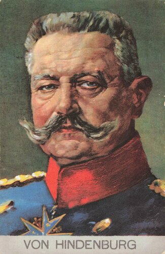 Ansichtskarte "Von Hindenburg"