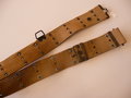 US Army WWI, M12 pistol belt with additional sabre ring, used, khaki