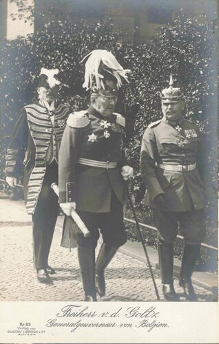 Ansichtskarte "Freiherr v. d. Goltz Generalgouverneur von Belgien"