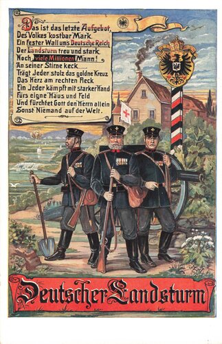 Ansichtskarte "Deutscher Landsturm"