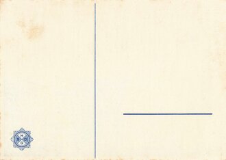 KdF, Ansichtskarte mit Speisefolge, 38. Seereise mit dem M.S. "Monte Olivia", 17. September 1935, ca. 10.5 x 15 cm, guter Zustand