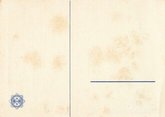 KdF, Ansichtskarte mit Speisefolge, 38. Seereise mit dem M.S. "Monte Olivia", 16. September 1935, ca. 10.5 x 15 cm, guter Zustand