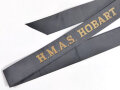 Australien, Royal Australian Navy, Cap Tally/Mützenband "H.M.A.S. HOBART", 100 cm, guter Zustand