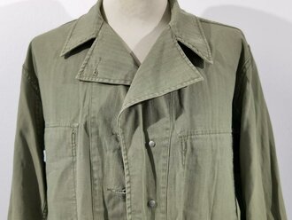 U.S. WWII, early 1938 pattern HBT Fatigue Shirt, stamped, used good condition