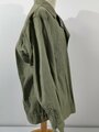 U.S. WWII, early 1938 pattern HBT Fatigue Shirt, stamped, used good condition