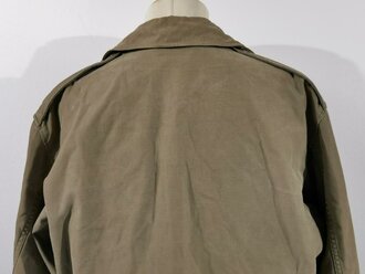 U.S. WWII, first pattern M-1943 field jacket, well used, breast pockets look resewn