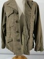 U.S. WWII, first pattern M-1943 field jacket, well used, breast pockets look resewn