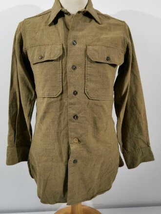 U.S. WWII, Shirt flannel winter OD coat style, special...