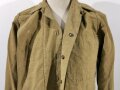 U.S. WWII, Shirt flannel winter OD coat style, special anti-gas features, stamp in neck, gc