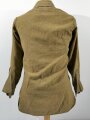 U.S. WWII, Shirt flannel winter OD coat style, special anti-gas features, stamp in neck, gc