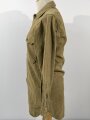 U.S. WWII, Shirt flannel winter OD coat style, special anti-gas features, stamp in neck, gc