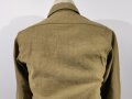 U.S. WWII, Shirt flannel winter OD coat style, special anti-gas features, stamp in neck, gc