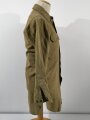 U.S. WWII, Shirt flannel winter OD coat style, special anti-gas features, stamp in neck, gc