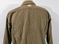 U.S. WWII, USMC, Shirt flannel winter OD coat style, long back, gc