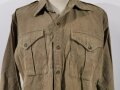 U.S. WWII, USMC, Shirt flannel winter OD coat style, long back, gc