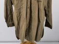 U.S. WWII, USMC, Shirt flannel winter OD coat style, long back, gc