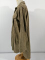 U.S. WWII, USMC, Shirt flannel winter OD coat style, long back, gc