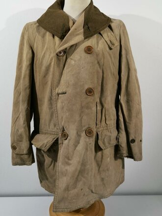 U.S.WWII, Canvas mackinaw coat Modell 1938, dated 1940. Used, uncleaned