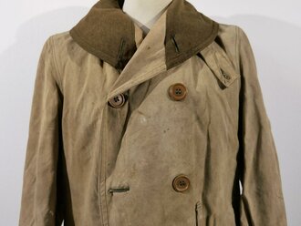 U.S.WWII, Canvas mackinaw coat Modell 1938, dated 1940. Used, uncleaned