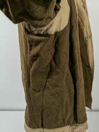 U.S.WWII, Canvas mackinaw coat Modell 1938, dated 1940. Used, uncleaned