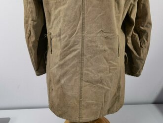 U.S.WWII, Canvas mackinaw coat Modell 1938, dated 1940. Used, uncleaned